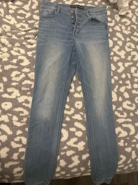 Express Light Wash Button-Fly Jeans size 8
